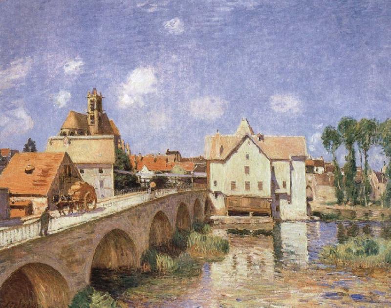Alfred Sisley The Bridge at Moret Norge oil painting art